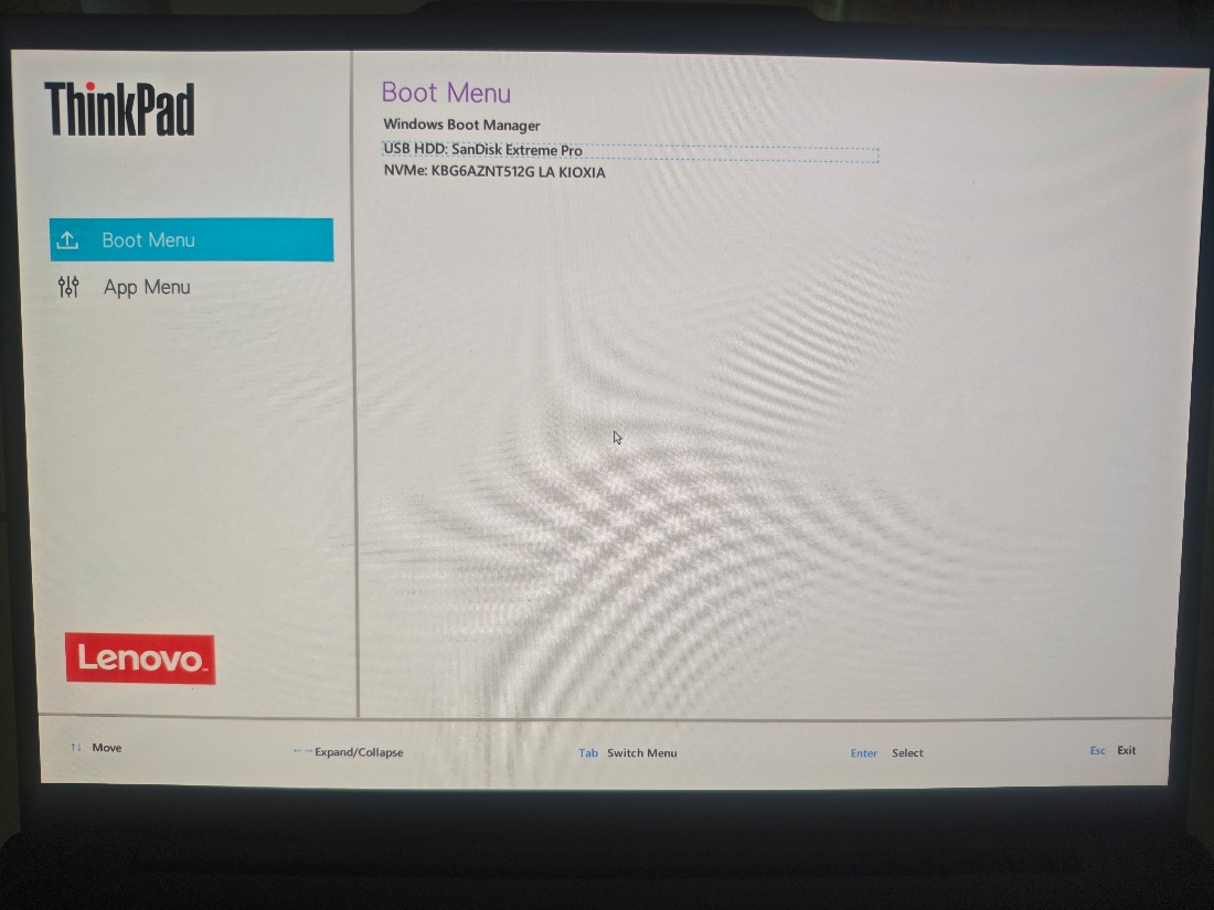 选择 USB HDD 启动项